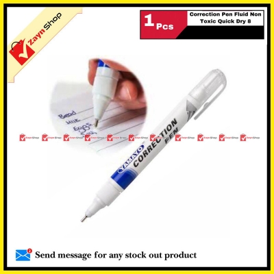 Picture of Correction Pen Fluid Non Toxic Quick Dry 8 ml 1 pcs(White)