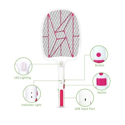 Picture of Sunmoon Mosquito killer bat BATTERY REPLACEABLE with charging cable electric insect killer bat(Multicolor)