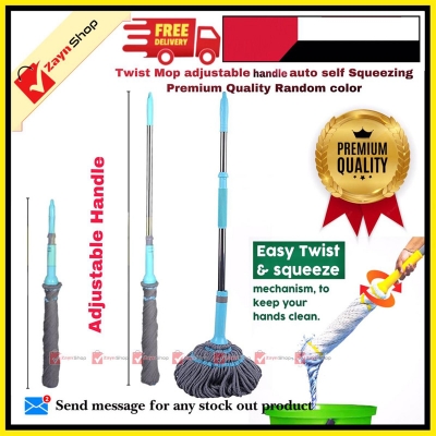 Picture of Twist Mop adjustable handle auto self Squeezing Premium Quality 1 pcs Random color