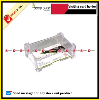 Picture of Good Luck Business/Visiting Card Holder Transparent 1pcs