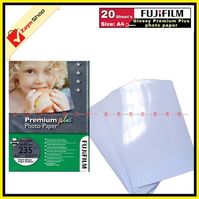 Picture of Photo Paper A4 Size Super Glossy Premium Plus 20 Sheets/ Fujifilm Glossy Photo Paper 20 pages