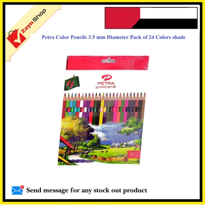 Picture of Petra Color Pencils 3.5 mm Diameter Pack of 24 Colors shade