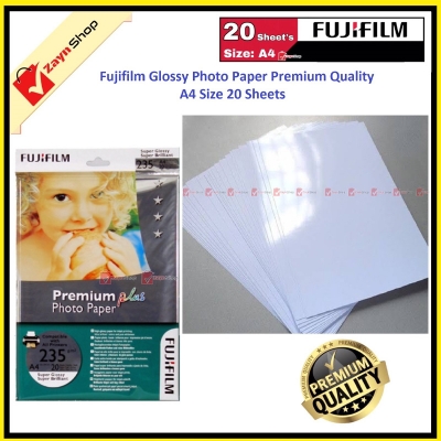 Picture of Fujifilm Glossy Premium Quality Photo Paper A4 Size 20 Sheets