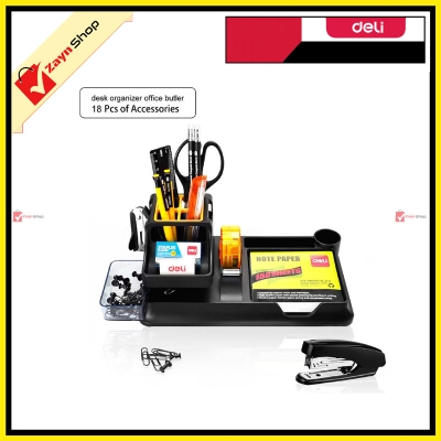 Picture of Deli Desk Organizer (Includes 17 pieces of stationery items) Black