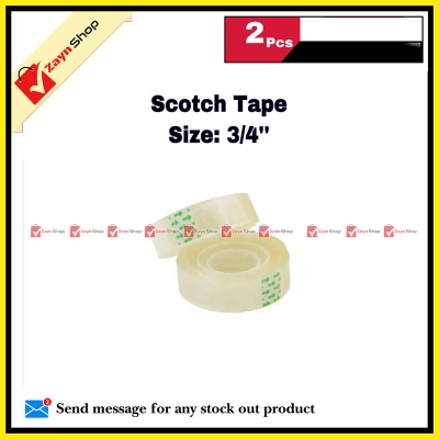 Picture of Scotch Tape Small Transparent 3/4" 0.75 inch 2 pcs