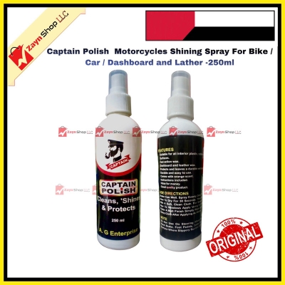 Picture of Captain Polish  Motorcycles Shining Spray For Bike / Car / Dashboard and Lather -250ml