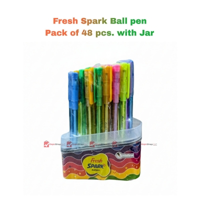 Picture of Fresh Spark Ball pen Pack of 48 pcs with Jar