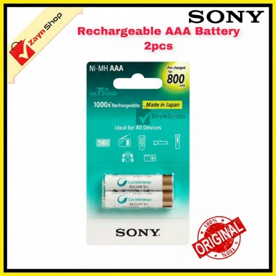 Picture of Sony Rechargeable Battery  Size AAA  800 mAh  2Pcs