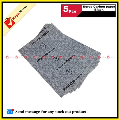 Picture of Carbon Paper Kores Long Lasting 5pcs Black or Blue