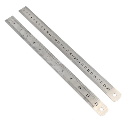 Picture of Stainless Steel Measuring Ruler 12 inches/30 cm (Scale) 1pcs
