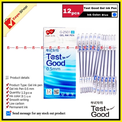 Picture of Test Good Gel Pen Black ,Blue or Red ink 0.5mm 12pcs
