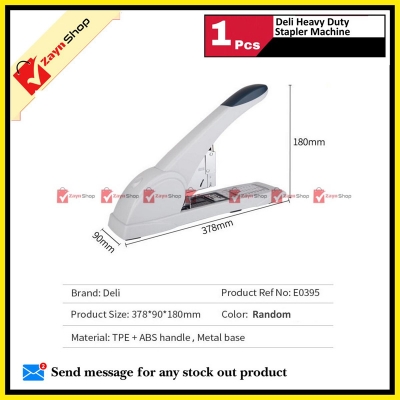 Picture of Deli Heavy Duty Stapler Machine E0395 210 Sheets Random color