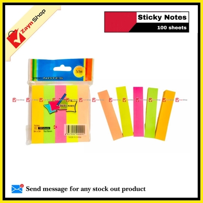 Picture of Index Tab Sticky Notes 5 Colors 100 Sheets(Multicolor)