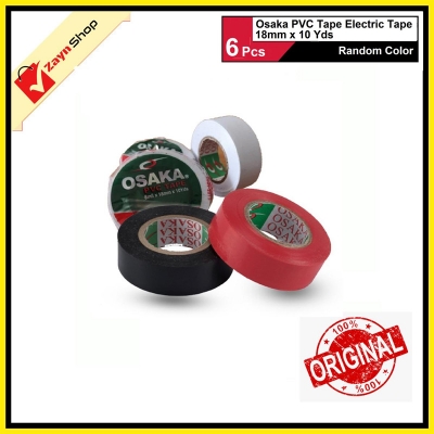 Picture of Osaka PVC Tape Electric Tape 18mm x 10 Yds 6pcs