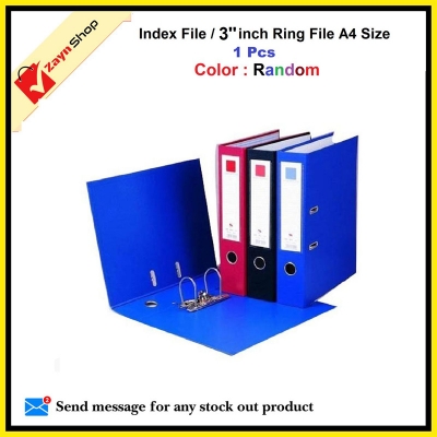 Picture of Index File 3 inch 2 Ring File / Data Bank Ring File Random Color 1pcs