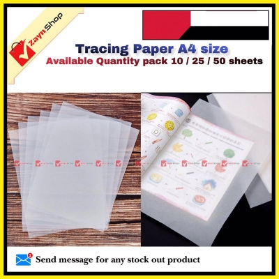 Picture of Tracing Paper white A4 Size  10 / 25 /50 Sheets