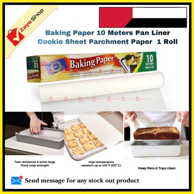Picture of Baking Paper 10 Meters Pan Liner Cookie Sheet Parchment Paper  1 Roll