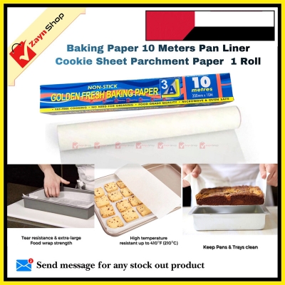 Picture of Baking Paper 10 Meters Pan Liner Cookie Sheet Parchment Paper  1 Roll