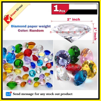 Picture of Paper weight Crystal Diamond shape 1 pcs Random color