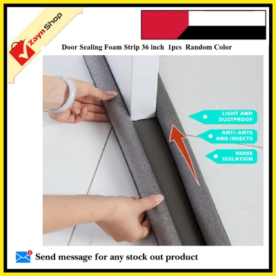 Picture of Door Sealing Foam Strip 36 inch use for  Under Door Guard Sealer Prevent Insects Door Blocker Stopper 1pcs   Random Color