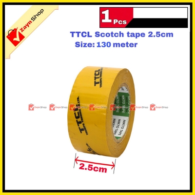 Picture of Scotch Tape Yellow or Brown TTCL 2.5cm wide 130 meter 1 pcs