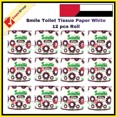 Picture of Smile Toilet Tissue Paper White 12 pcs Roll