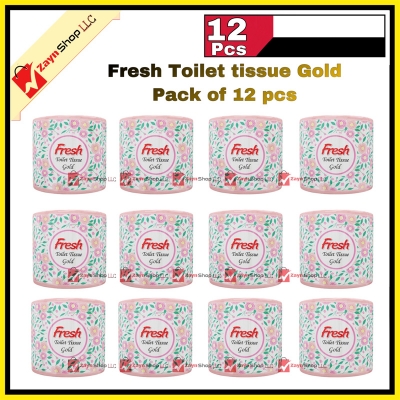 Picture of Fresh Toilet Tissue Paper Gold Pack of 12 pcs
