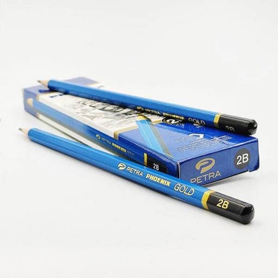 Picture of Petra Phoenix Gold Graphite 2B Pencils 12 pcs