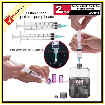 Picture of Perfume Refill kit Pump 10ml Syringe Tool 2pcs for Perfume extracting and Transfer to empty Refillable Bottles