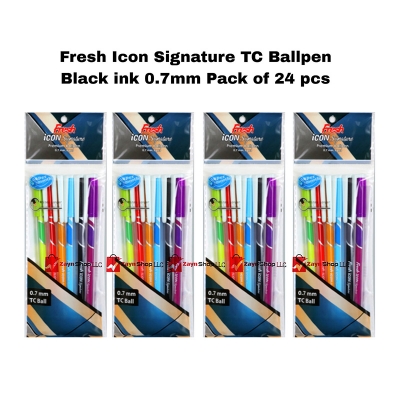 Picture of Fresh Icon Signature TC Ballpen Black ink 0.7mm Pack of 24 pcs