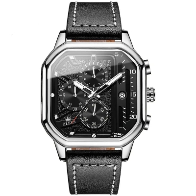 Picture of Inspired by Square Skeleton Quartz Watch For Men ( Gold )