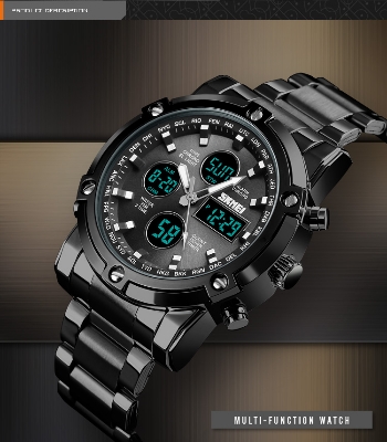 Picture of Versatile -Choice and Remark -SKMEI Fashionable Quartz Dual Display Watch 1389- Avant-garde Qualityful - Easy To care and Longive