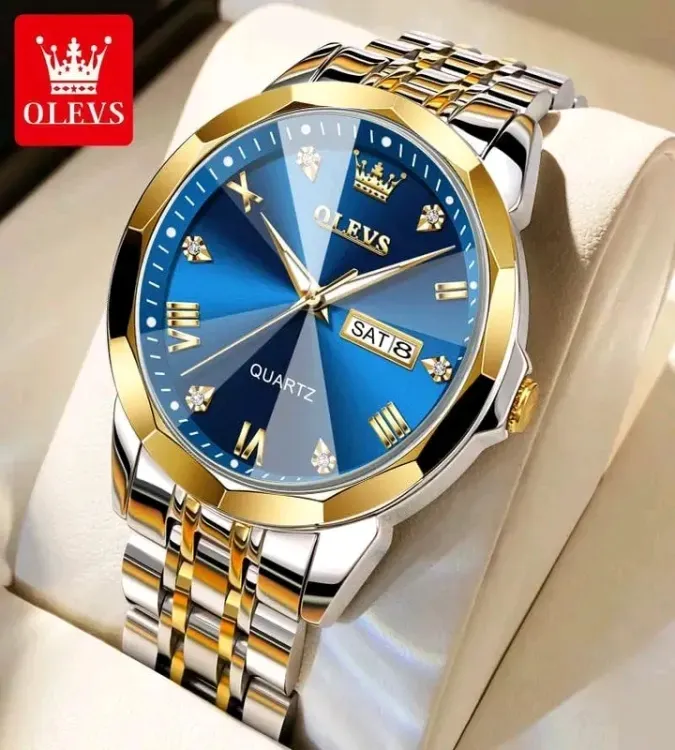 Picture of Inspired by COPY Olevs 9931 New Business Quartz Watch For Men Luxury Diamond Dial Waterproof Stainless Steel Strap Men Wristwatch