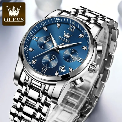 Picture of Inspired by Superlative Understated -Craftsmanship and Trendy -OLEVS 2889 Quartz Stainless Steel Strap Watch For Men- Progressively Better