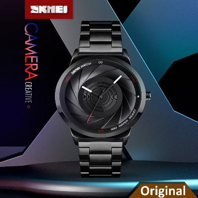 Picture of SKMEI Men Fashion Watch Stainless Steel Quartz Watch Simple Waterproof Business Men Watch 9210