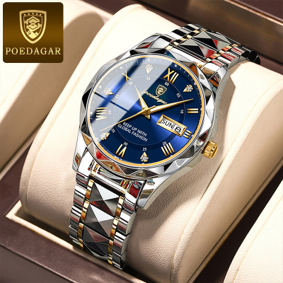 Picture of Inspired by Podedagar - Men's Luxury Brand Watch, Waterproof, Luminous, Week Date, Stainless Steel, Quartz