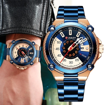 Picture of CURREN Outdoor Sports Men Watches Waterproof Casual Quartz Watch for Men Luxury Top Brand Date Clock Fashion Male Wristwatches 8345