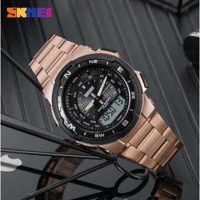 Picture of SKMEI 1370 Stainless Steel Waterproof Wrist Watch