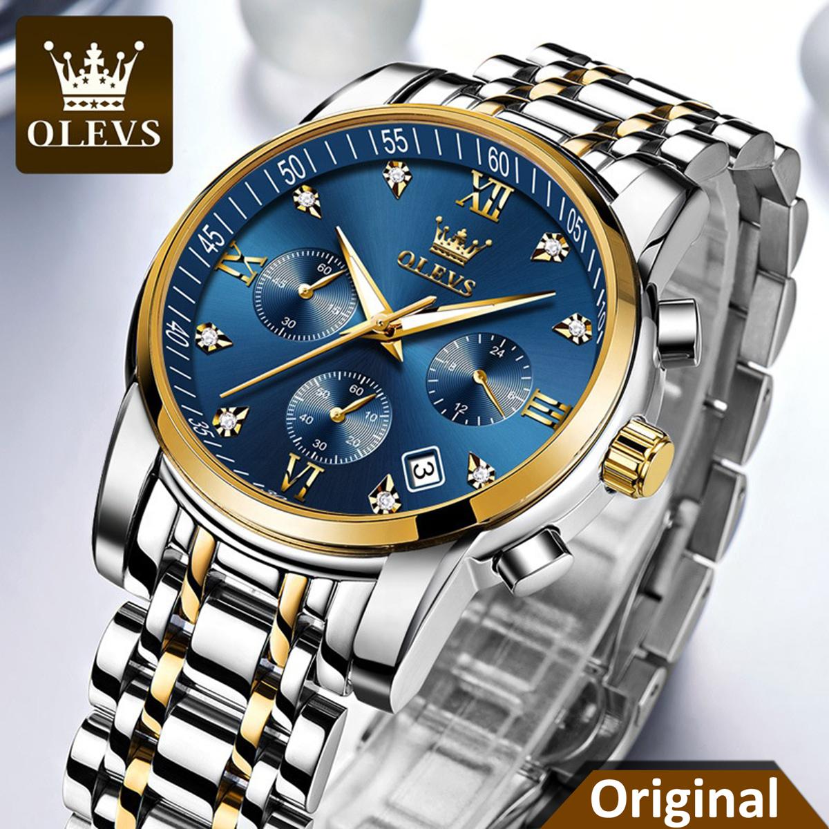 Picture of Inspired by olevs - 2858 European and American Fashion Waterproof Men's Quartz Watch - Premium Design Timepiece - Exudes Elegance and Reliability