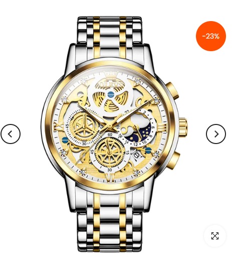 Picture of Inspired by olevs 9947 Top Luxury Brand Chronograph Stainless Steel Wristwatch For Men - Watch