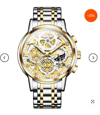 Picture of Inspired by olevs 9947 Top Luxury Brand Chronograph Stainless Steel Wristwatch For Men - Watch