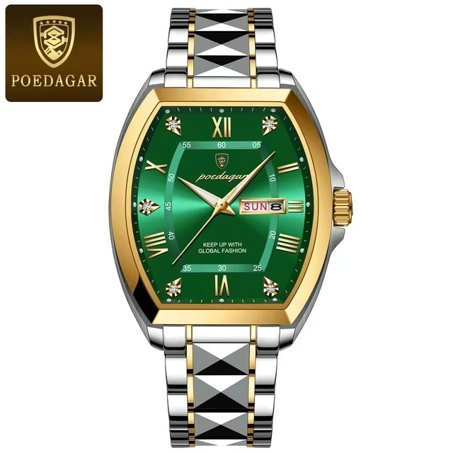Picture of Inspired by podeghar new square os -Men's Watch, Quartz, Gold, Classic, Water Sports, Luminous, Waterproof, New Collection 5528