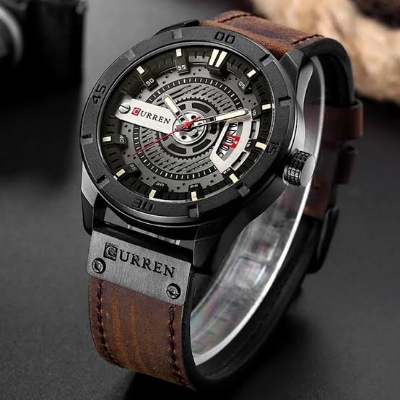 Picture of Inspired by curren belt men women CN 8301 Sports Watch Luxury Brand Military Watches Male Analog Date Quartz Watch Men Casual Leather Wrist Watch