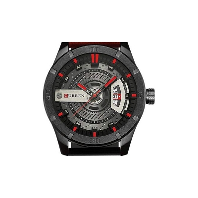 Picture of Inspired by curren belt men women CN 8301 Sports Watch Luxury Brand Military Watches Male Analog Date Quartz Watch Men Casual Leather Wrist Watch