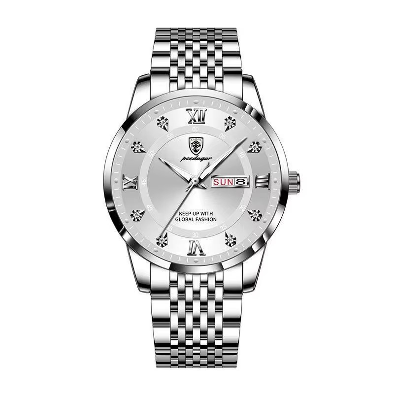 Picture of Inspired by podeghar Luxury Top Brand Waterproof Enlightened Date Week Sports Japan Movement Stainless Steel 836 - Very Comfortable And Fashionable, Easy To Clean