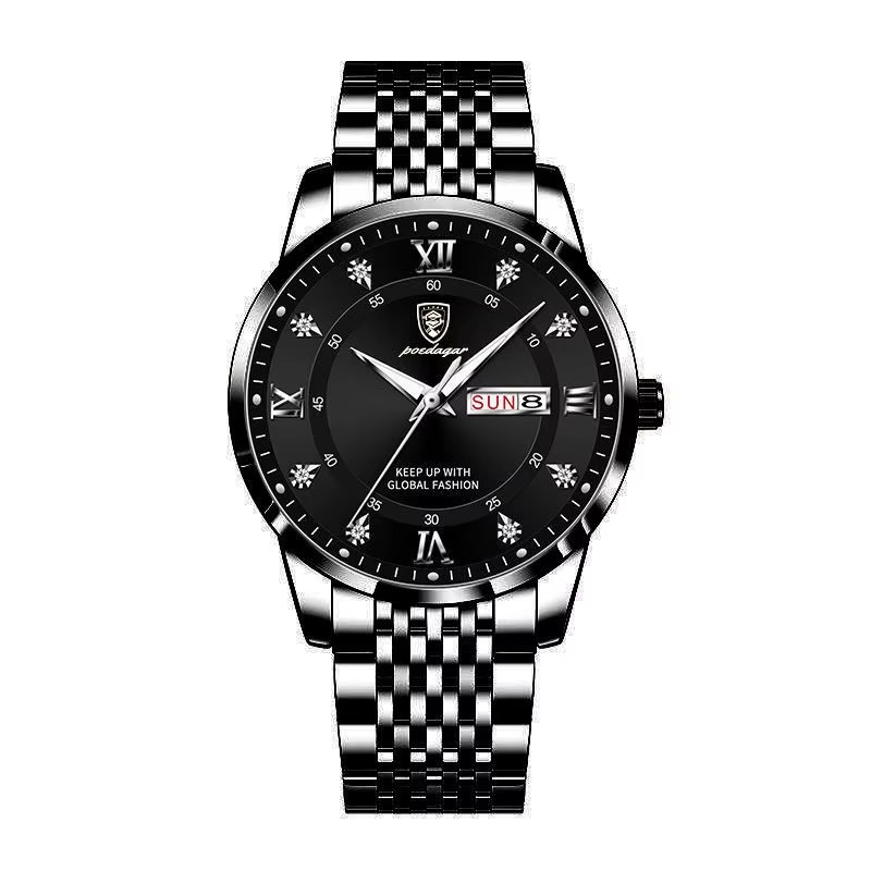 Picture of Inspired by podeghar Luxury Top Brand Waterproof Enlightened Date Week Sports Japan Movement Stainless Steel 836 - Very Comfortable And Fashionable, Easy To Clean