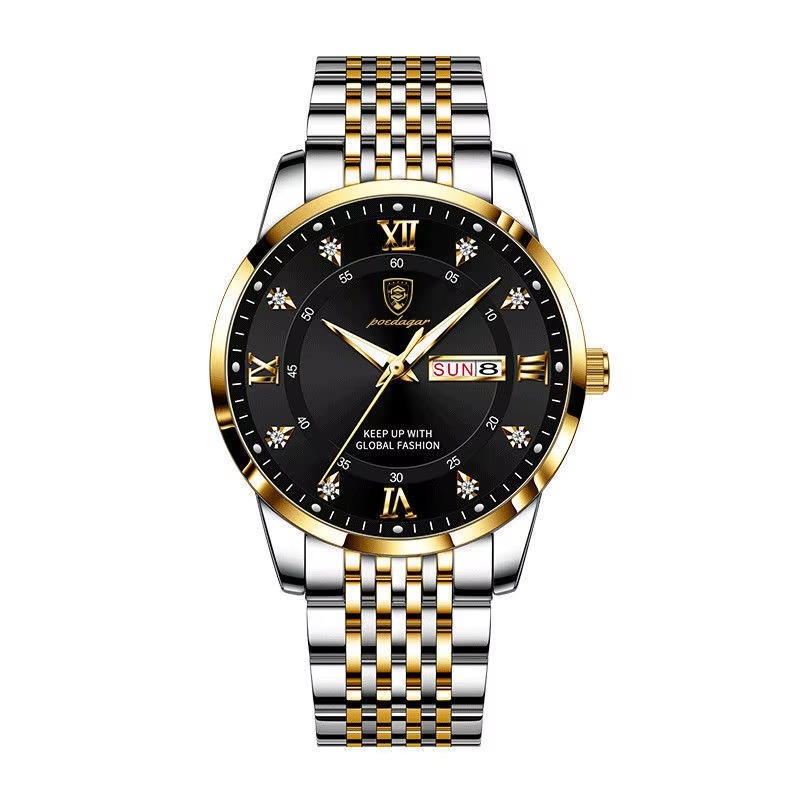 Picture of Inspired by podeghar Luxury Top Brand Waterproof Enlightened Date Week Sports Japan Movement Stainless Steel 836 - Very Comfortable And Fashionable, Easy To Clean