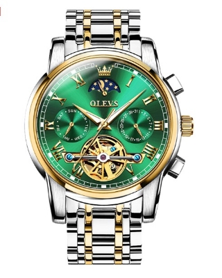 Picture of OLi-VS Fashion Mechanical Watch for Man Wateproof Stainless Steel luxury Business Luminous Automatic Watches Men - 9910 ( Silver )