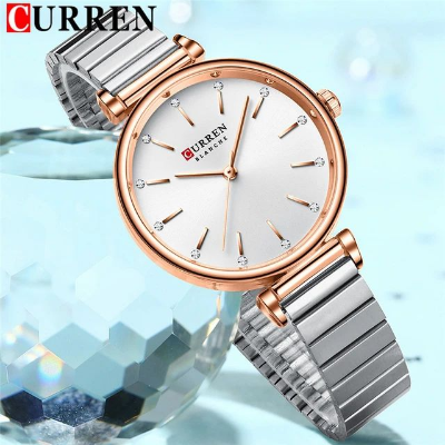 Picture of Cur-ren 9081 Stainless Steel Analog Watch For Women Silver