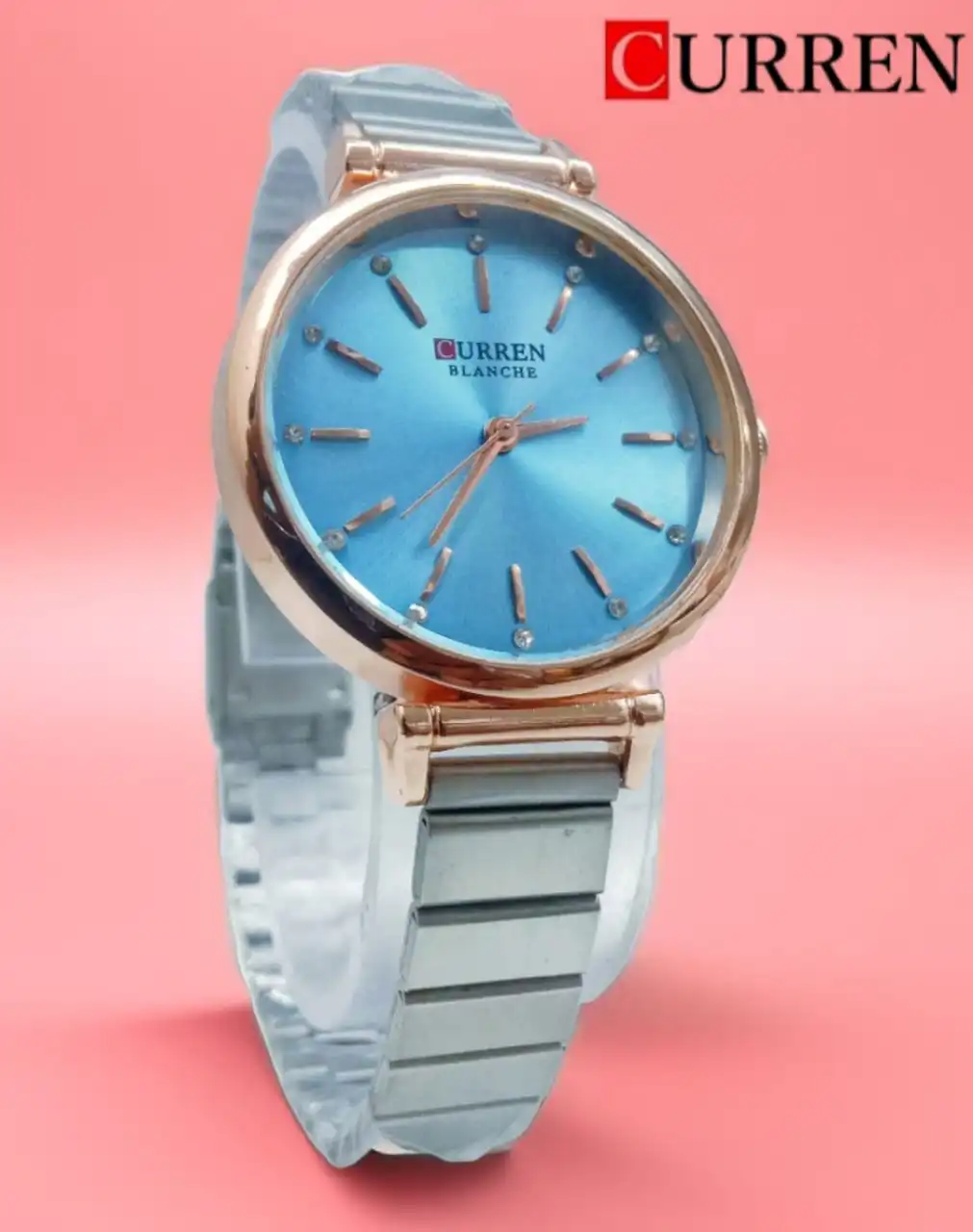 Picture of Inspired by curren Wrist Watch For Ladies High Quality Waterproof Stainless Steel Stylish Party Watch ( Multicolor )